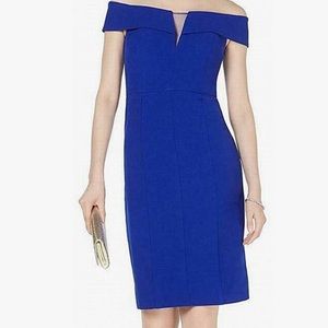 Vince Camuto Blue off the shoulder cocktail dress